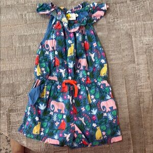 Colorful Kids Animal Print Romper